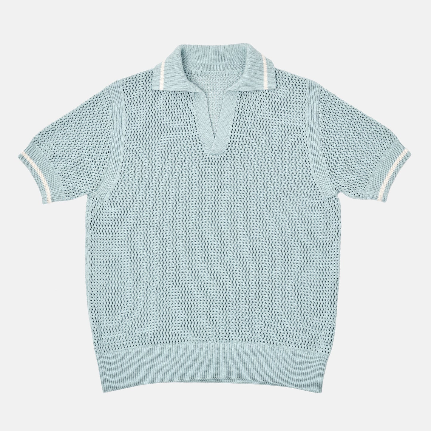 Le Polo Raffia aqua