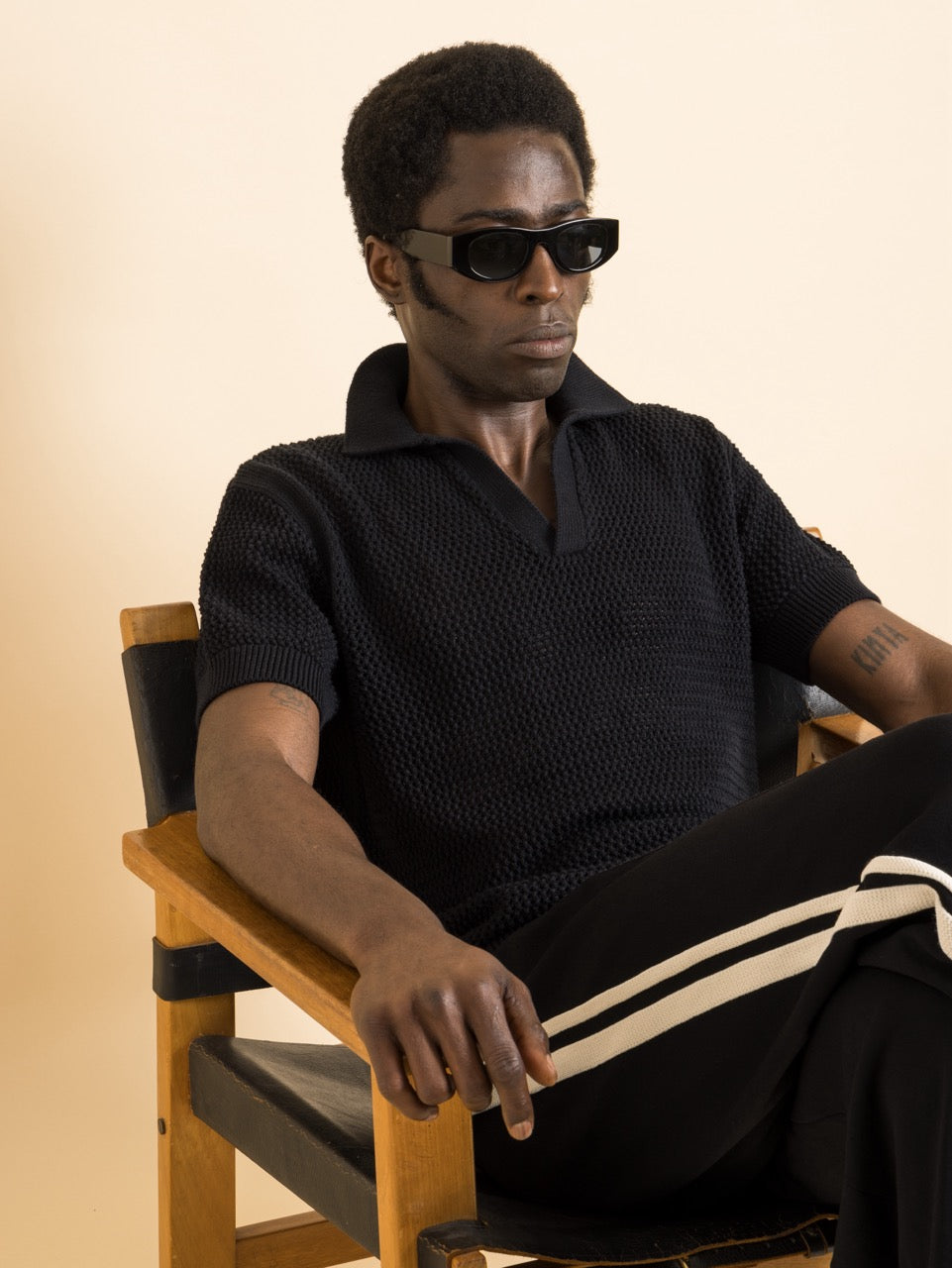 Polo Raffia Noir