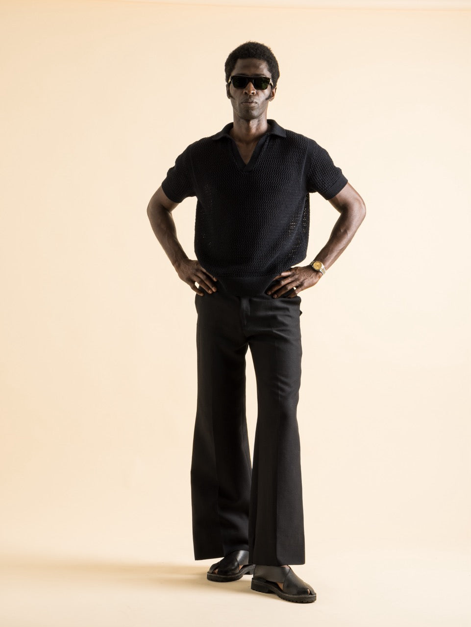 Polo Raffia Noir
