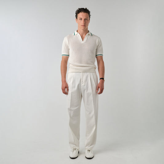 Le Polo Raffia ivoire
