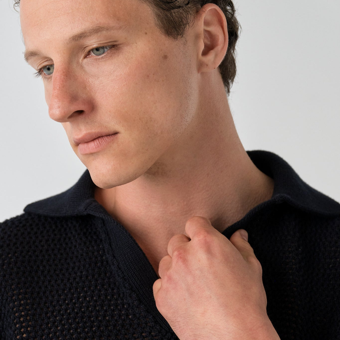 Le Polo Raffia noir