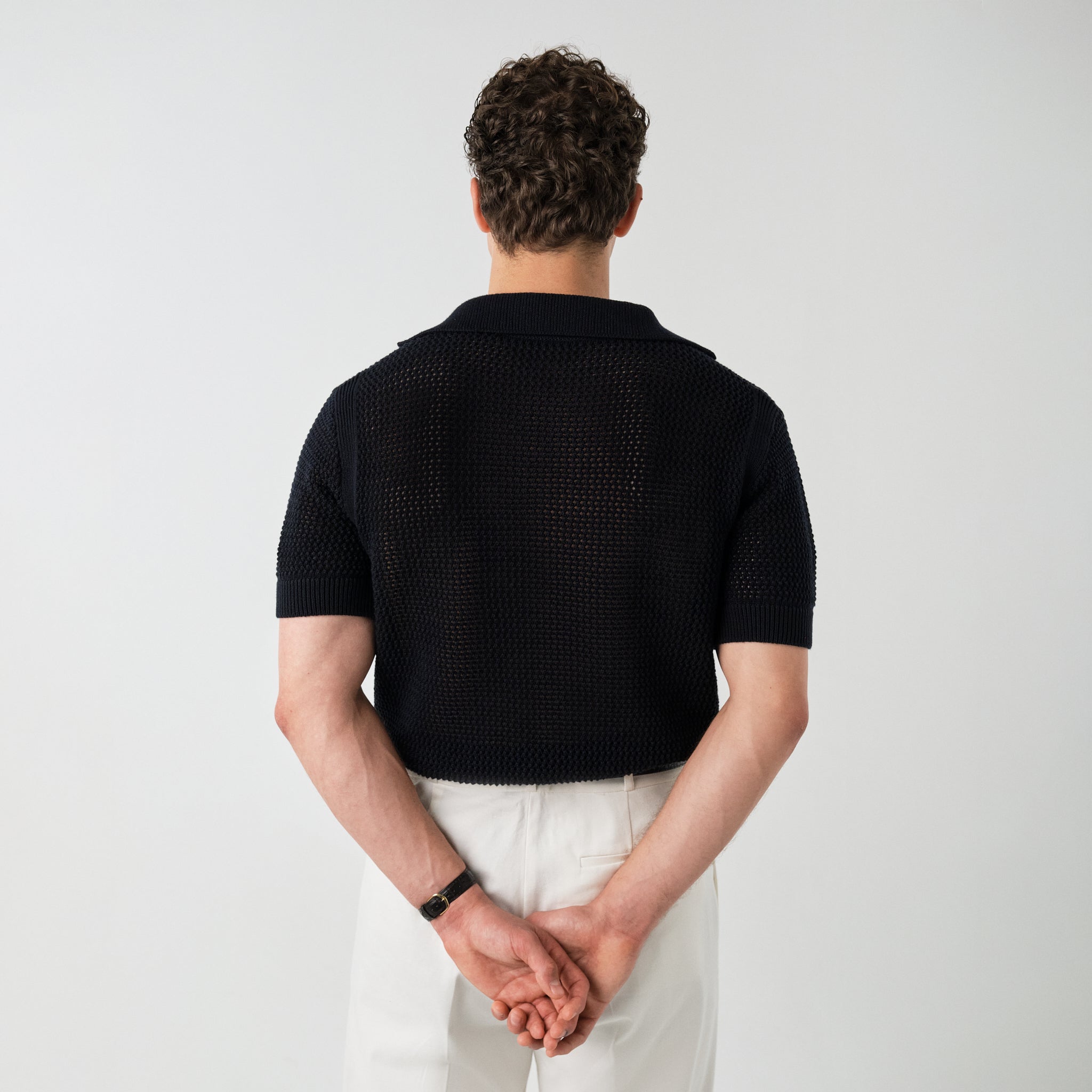 Le Polo Raffia noir