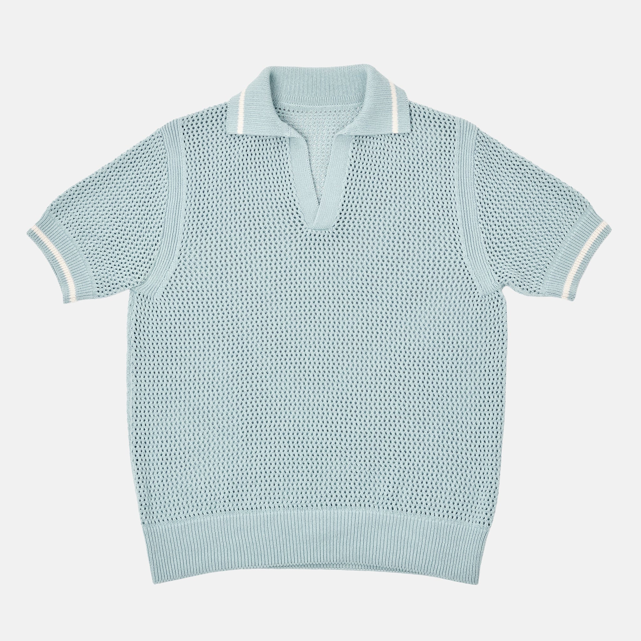 Le Polo Raffia aqua