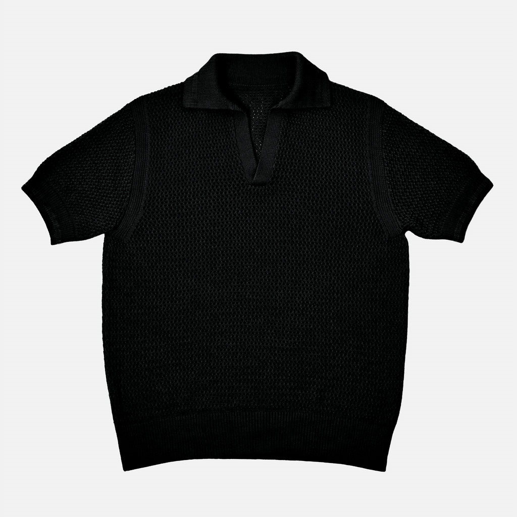 Le Polo Raffia noir