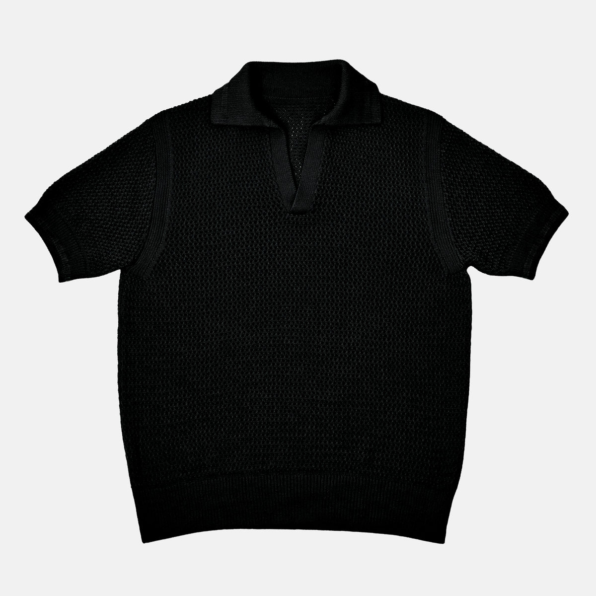 Le Polo Raffia noir