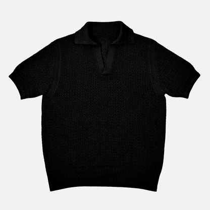 Le Polo Raffia noir